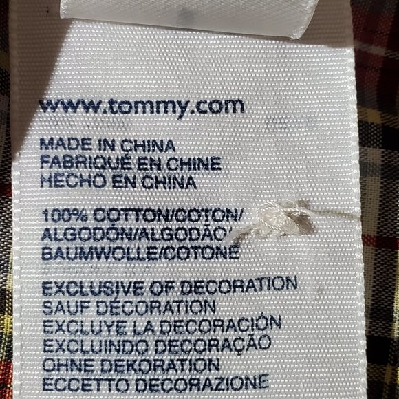 TOMMY HILFIGER Plaid Long-Sleeve Ruffled Button-Up Shirt, XXL - Picture 8 of 9